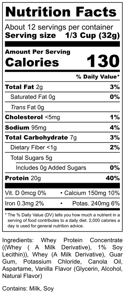Hi-West Vanilla Protein Shake