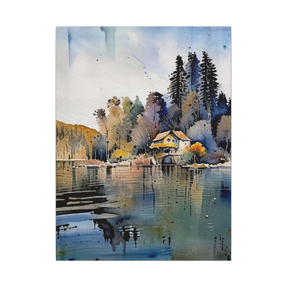 Scenic Matte Canvas Print, Wall Art, Home Decor, Nature Love, Gift Idea, Art Print, Landscape Painting