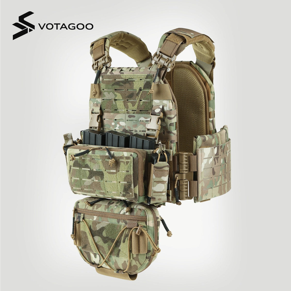[NEW] VOTAGOO 037 Adjustable Tactical Vest with Admin Drop Pouch