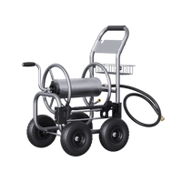 Garden Hose Reel Cart-4 Wheels-Heavy Duty