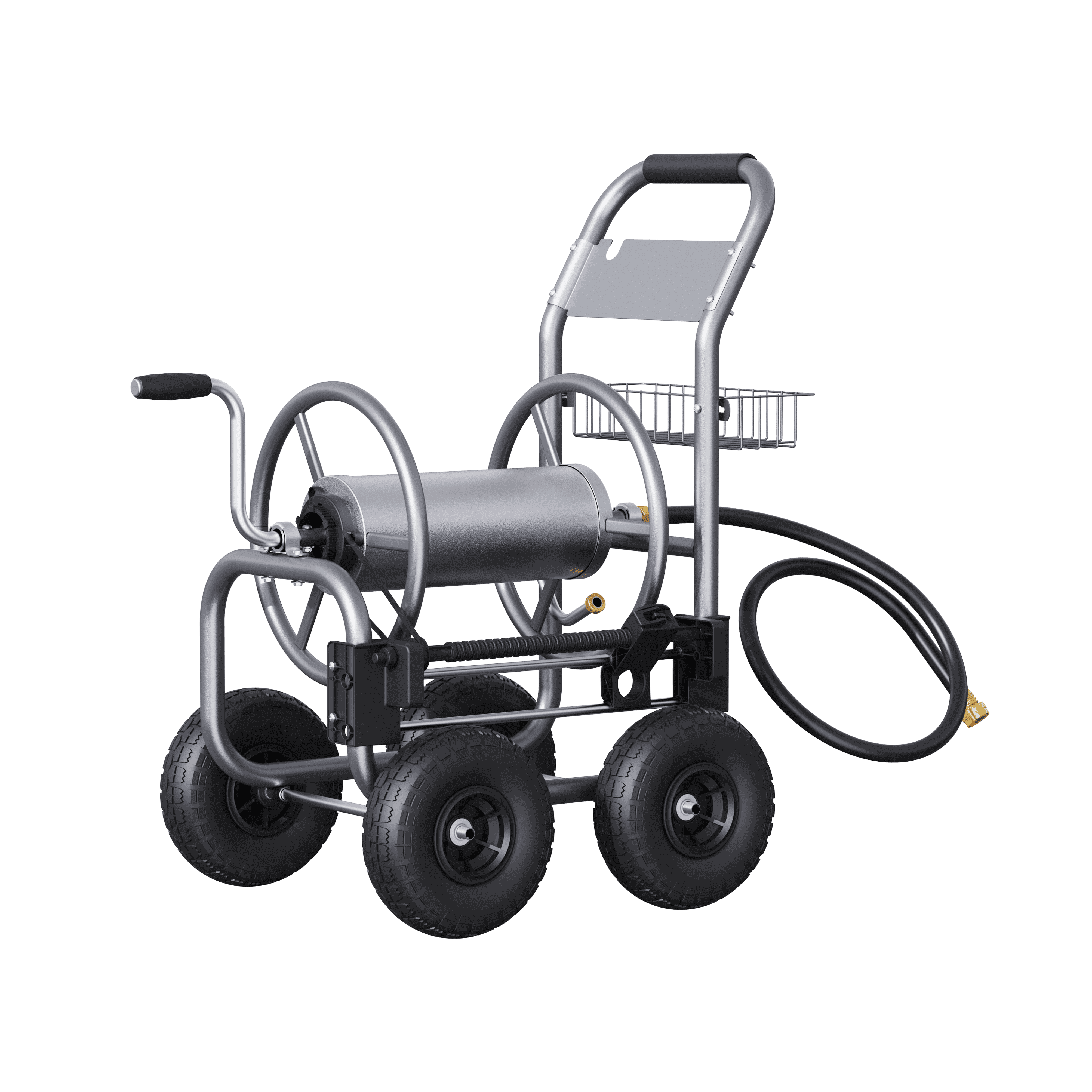 Garden Hose Reel Cart-4 Wheels-Heavy Duty