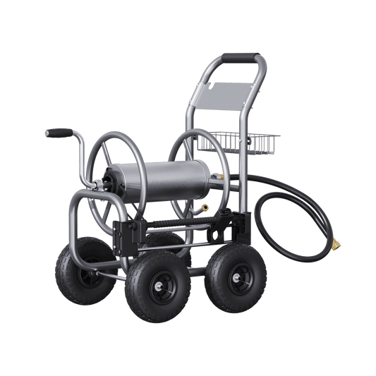 Garden Hose Reel Cart-4 Wheels-Heavy Duty