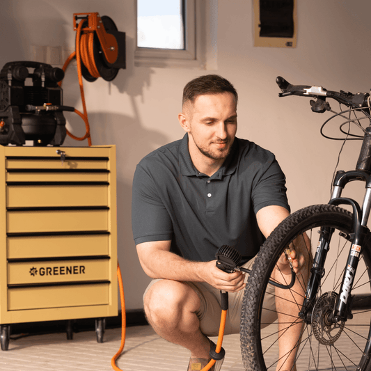 Retractable Air Hose Reel-Alloy Steel Reel-3/8in 25ft-50ft