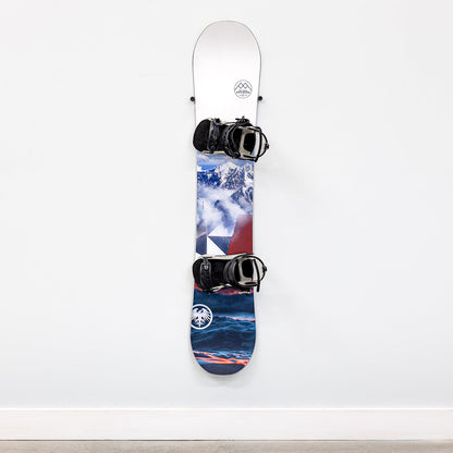 The Cinch Snowboard Display | Floating Rack | 2 Boards