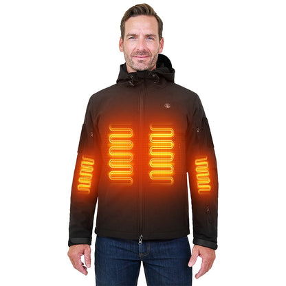 ANTARCTICA GEAR Heated Jacket for Men and Women, Winter Coat Soft Shell Heating Hood Jacket