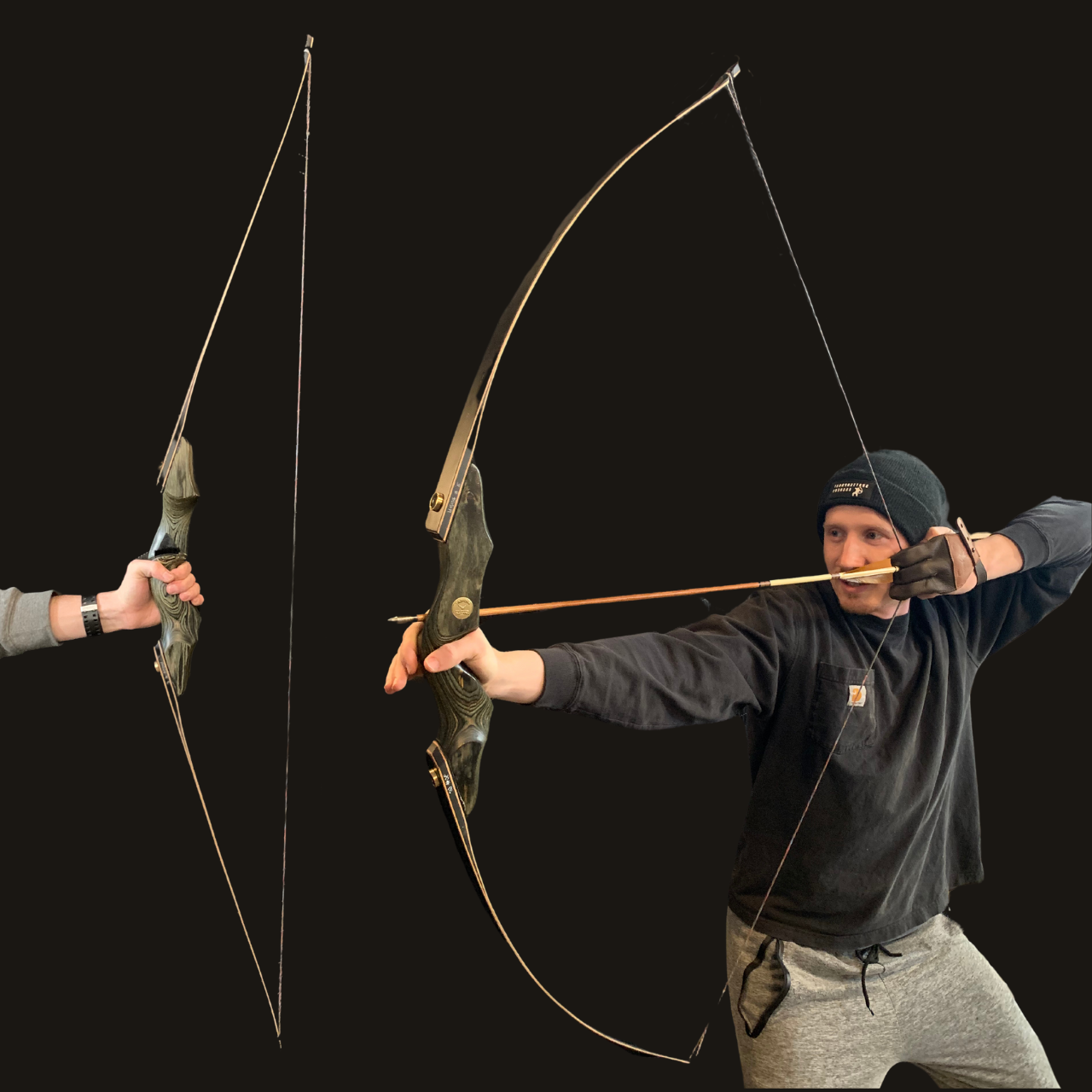 The INSPECTED Black Hunter Longbow