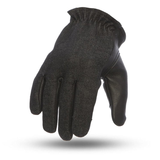 2 Tone Roper Men's Motorcycle Leather Gloves