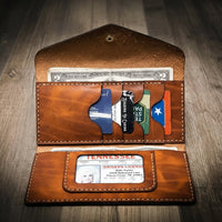 Sugar Land Clutch Wallet - Chestnut Brown