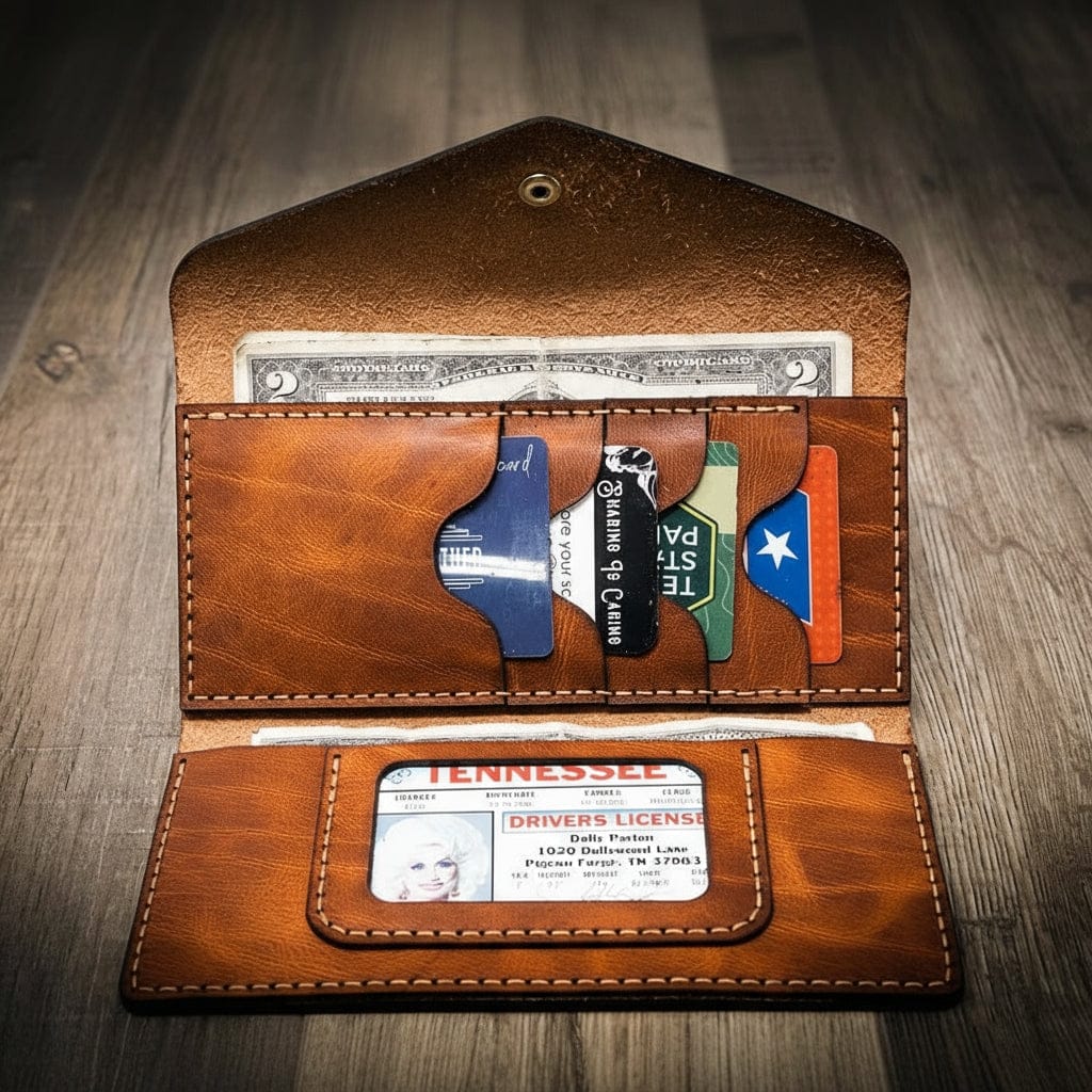 Sugar Land Clutch Wallet - Chestnut Brown