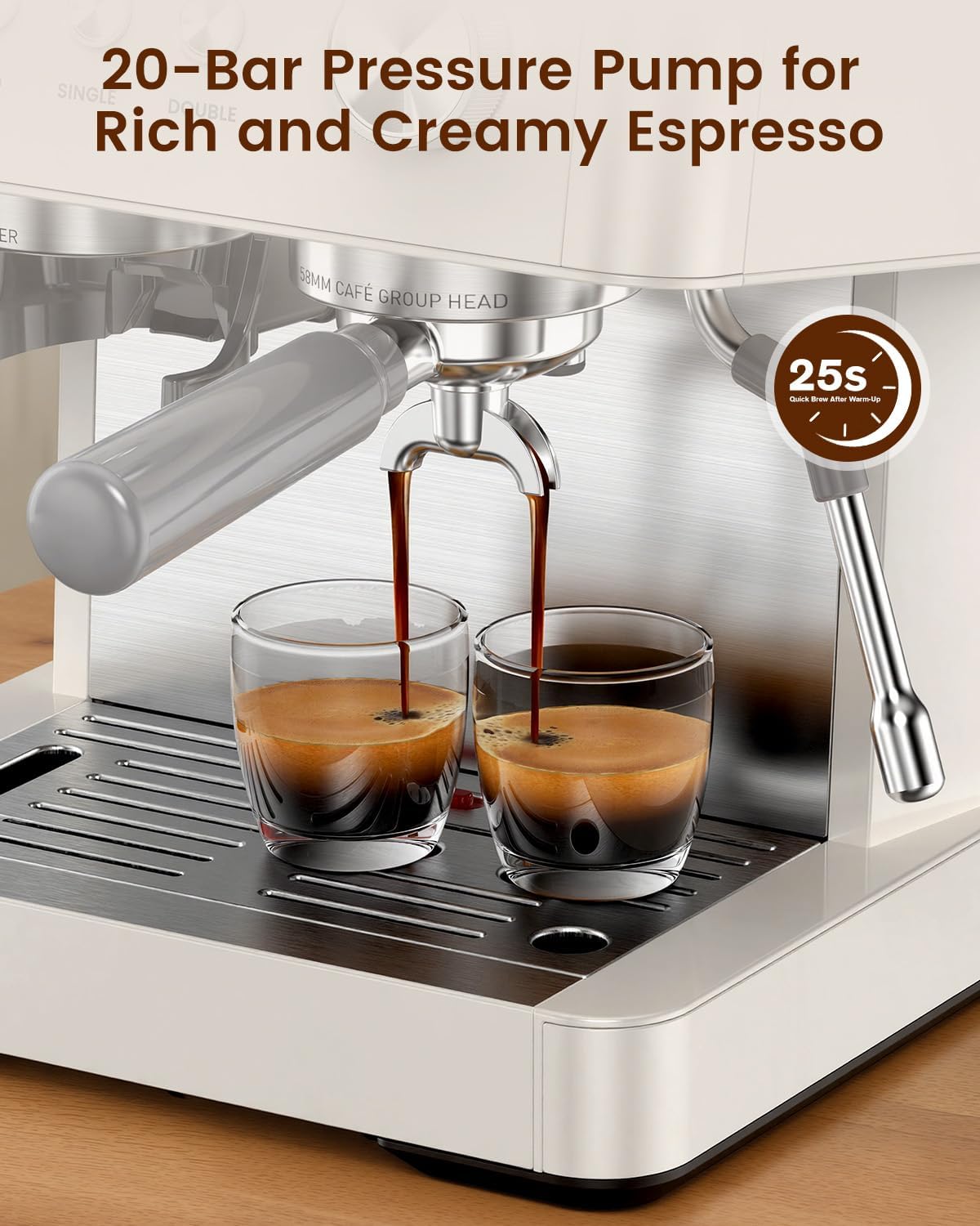 20 Bar Espresso Machines with Grinde CM8031