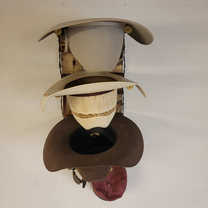 The 3-Hatter: Vertical Wall-Hanging Western Organization
