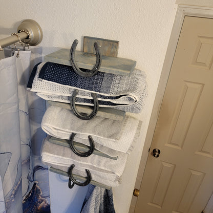 The Wash-House Rack: Heritage Bathroom Towel Organizer