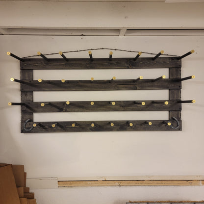 The 12-Hatter: Horizontal Wall-Hanging Western Organization