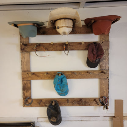 The Vertical Heavyweight: 3 Cowboy Hats + 13 Ball Caps