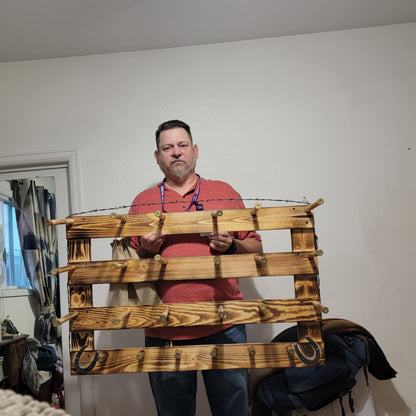 The 9-Hatter: Horizontal Wall-Hanging Western Organization