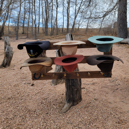 The 6-Hatter: Horizontal Wall-Hanging Western Organization