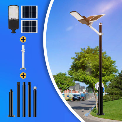 1400W solar street light with pole -30,000lumens
