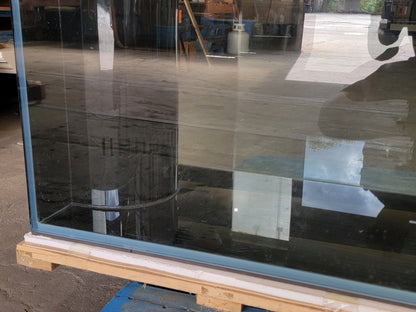 120 Gallon U-Shape Bullnose Peninsula Divider Glass Aquarium Reef-Ready in Rose Cherry Real Wood Furniture