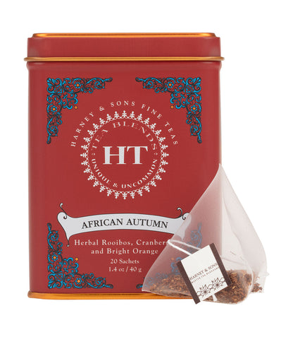 African Autumn, HT Tin of 20 Sachets