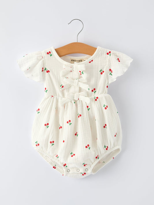 Baby Girls Spring Cherry Romper