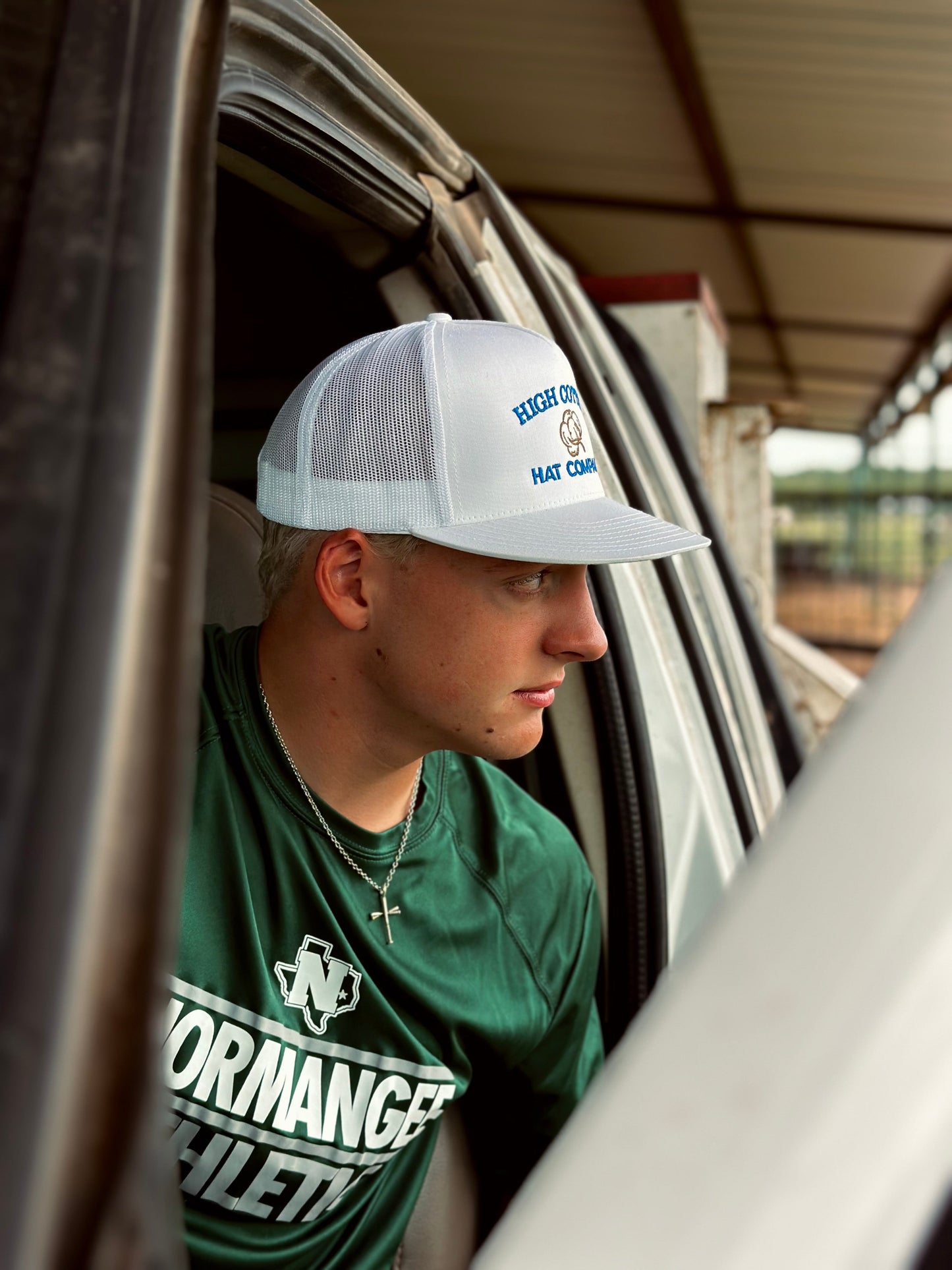 Cotton Top Flat Bill White