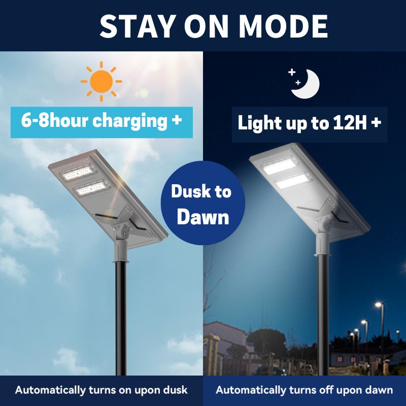 100 W 200W Commercial solar street light-Stay on