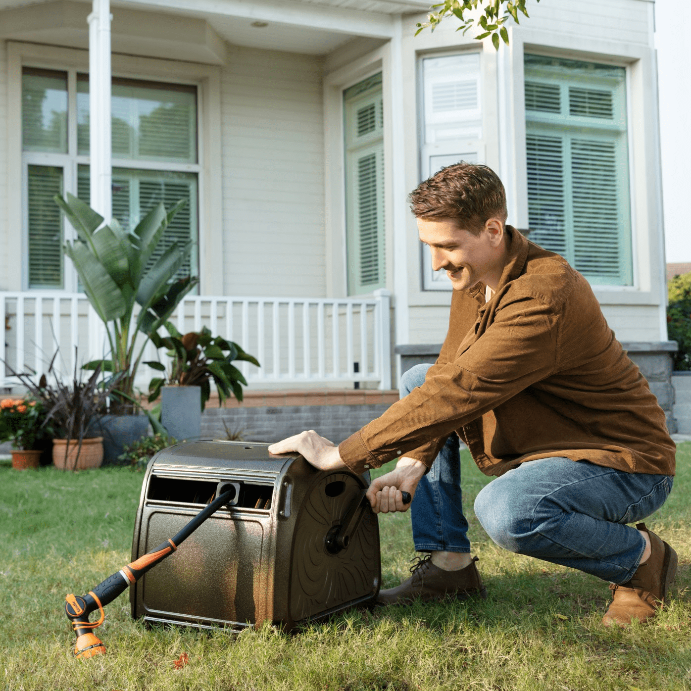 Garden Hose Reel Box-Heavy Duty