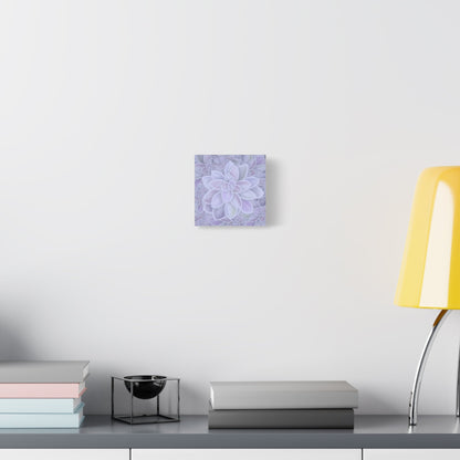 Graptopetalum Murasaki Succulent Pattern Canvas Print – Botanical Wall Art