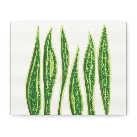 Snake Plant Canvas Print – Botanical Wall Art