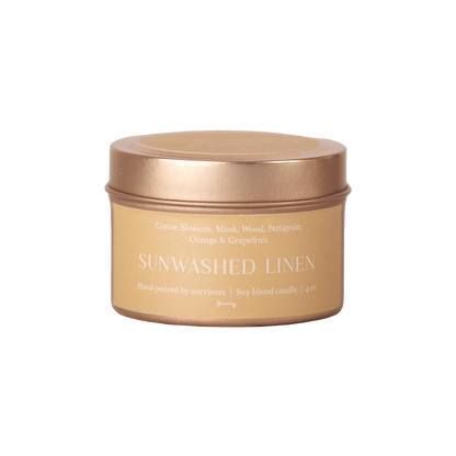 Sunwashed Linen 4 oz Candle