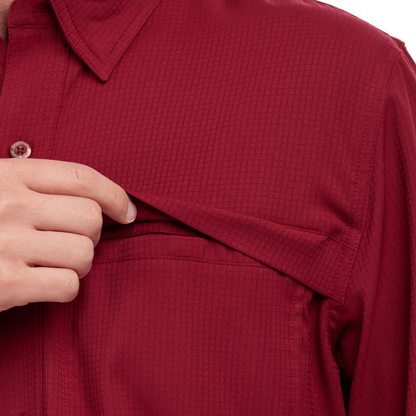 Oxblood Scout Shirt | Long Sleeve