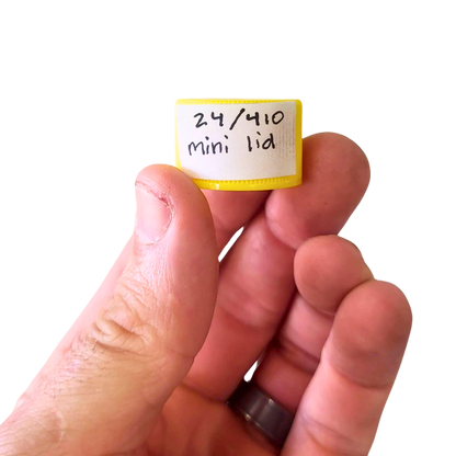 24/410 Mini Honey Bear Plastic Lids