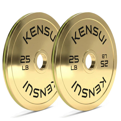 Calibrated Gold Weight Plates (LBS)