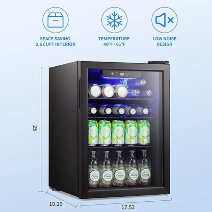 2.6 Cu.ft Wine Cooler/Cabinet Beverage Refrigerator W5870BH