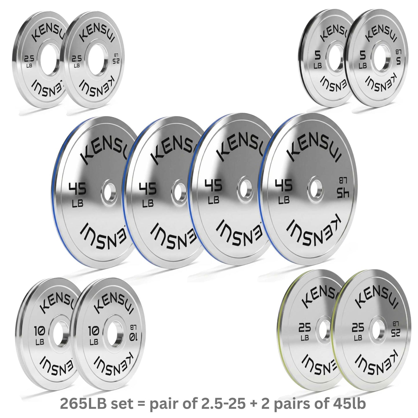Calibrated Chrome Weight Plates (LBS)