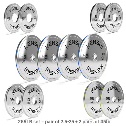 Calibrated Chrome Weight Plates (LBS)