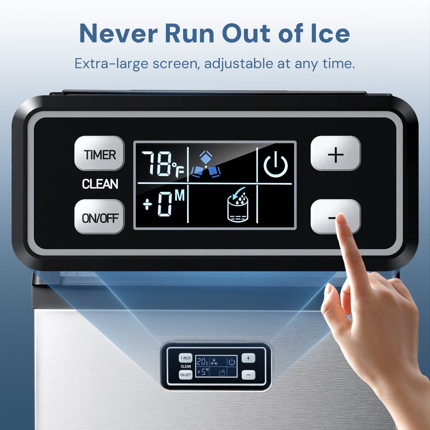 200LBS Freestanding Commercial Ice Maker Z5895