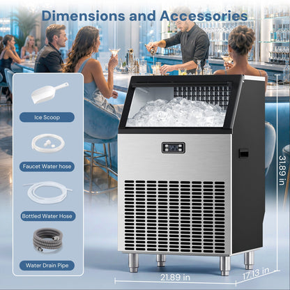 265LBS Freestanding Commercial Ice Maker