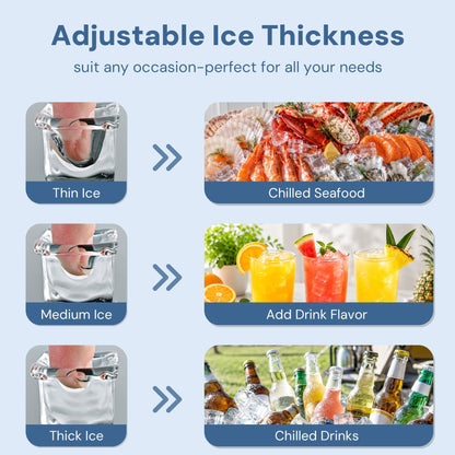265LBS Freestanding Commercial Ice Maker
