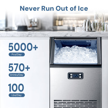 200LBS Freestanding Commercial Ice Maker Z5895