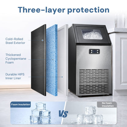 265LBS Freestanding Commercial Ice Maker