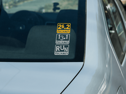 Psychopath Distance Running Badge Vinyl Decal | 289