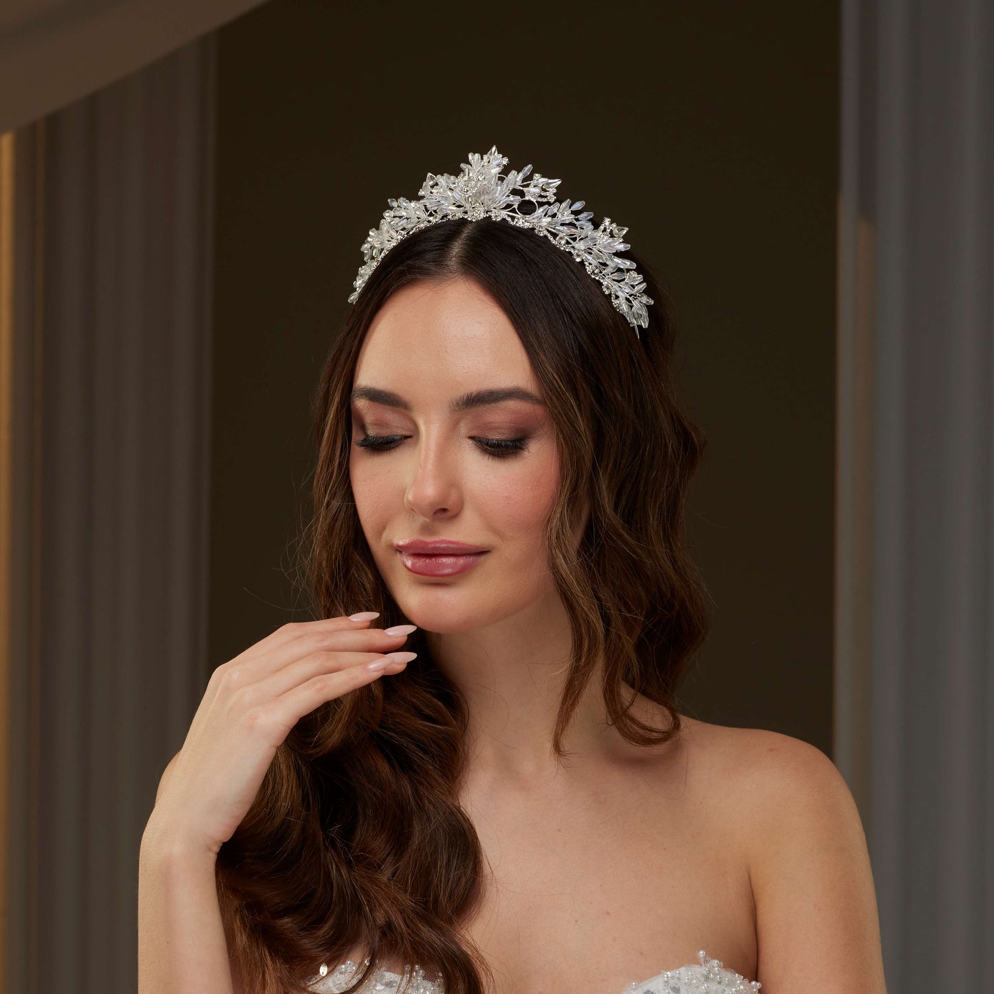 Elegant Crystal Wedding Tiara