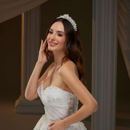 Crystal and Pearl Wedding Tiara
