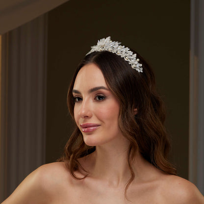 Crystal and Pearl Wedding Tiara