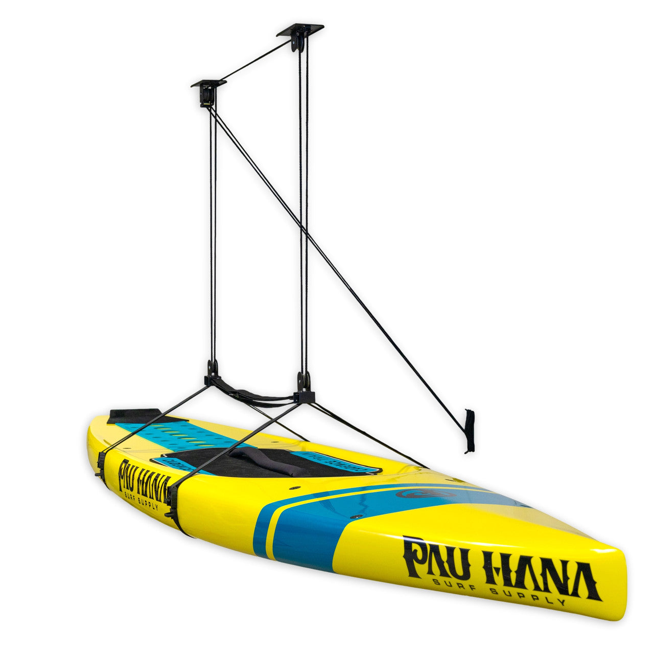 SUP & Surfboard Hoist | Holds up to 150 lbs | Up to 14' Lift