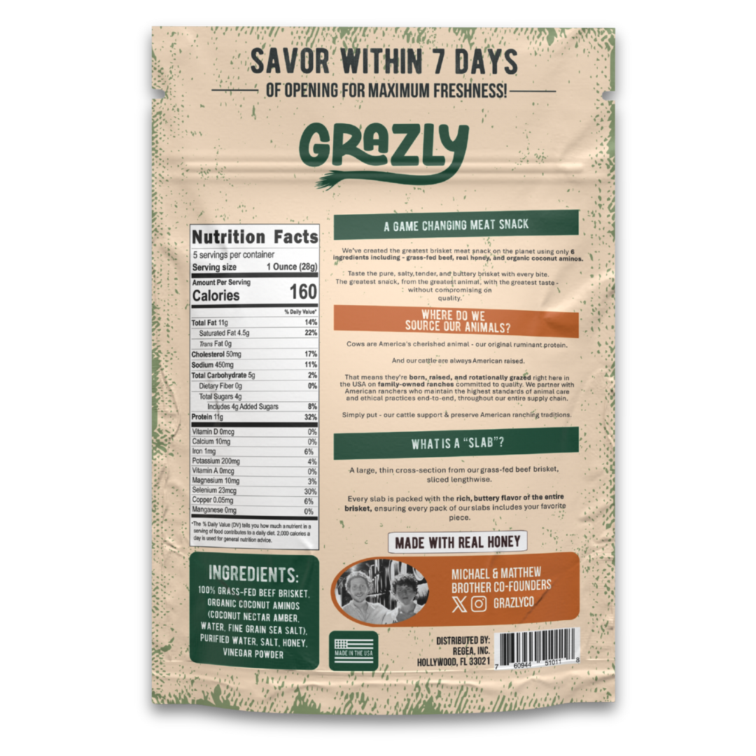 Raw Honey & Coconut Aminos Brisket Slabs