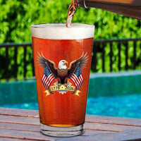 American Eagle and US Flag 250 Years Glass | Happy 250th Birthday USA | Patriotic 4th of July Glass | America Anniversary | Independence Day Whiskey Glass Beer Glass 682563