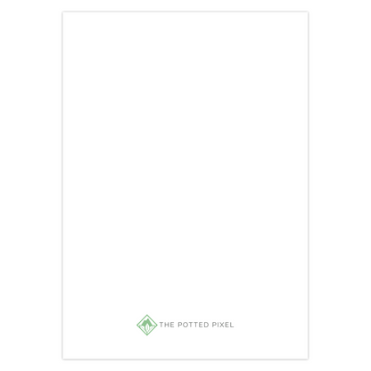 Monstera Albo Greeting Card – Blank Inside With Envelope