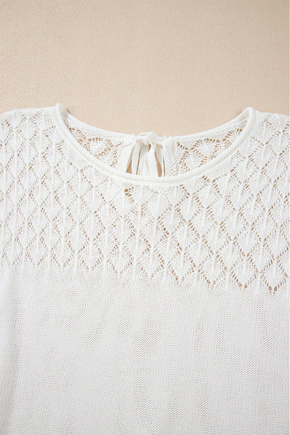 Miracle Back Short Sleeve Sweater